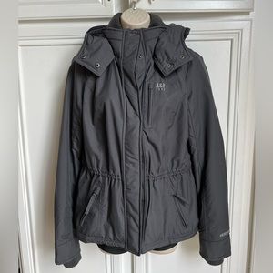 Abercrombie & Fitch All Season Weather Warrior Dark Gray Jacket. Size Large